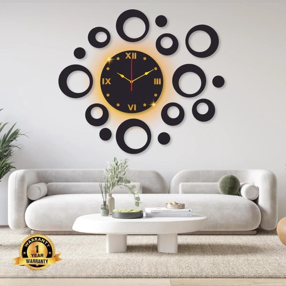 Ring Calligraphy Wall Clock