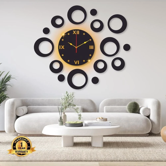 Ring Calligraphy Wall Clock