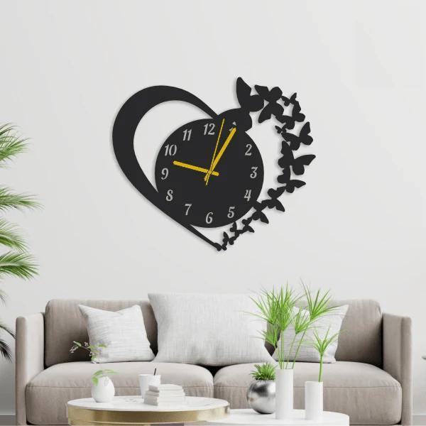 Heart Calligraphy Wall Clock